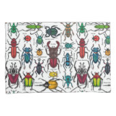 Beetels op wit kussensloop (Voorkant-Rechts)