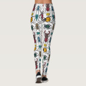 Beetels op wit leggings (Achterkant)