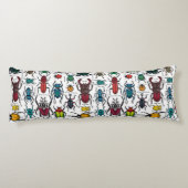 Beetels op wit lichaamskussen (Achterkant)