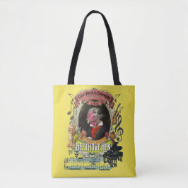 Beethovehen Funny Hen Animal Composer Beethoven Tote Bag