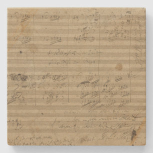 Beethoven 9th Symphony, Music Manuscript Stenen Onderzetter
