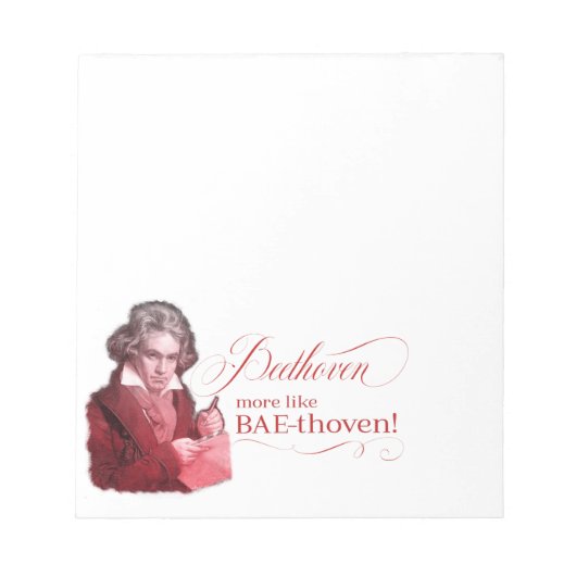 Beethoven BAEthoven Classical Composer Pun Notitieblok (Voorkant)