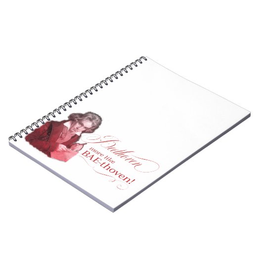 Beethoven BAEthoven Classical Composer Pun Notitieboek (Linkerzijde)