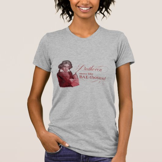 Beethoven BAEthoven Classical Composer Pun T-shirt (Voorkant)