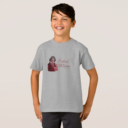 Beethoven BAEthoven Classical Composer Pun T-shirt (Voorkant volledig)
