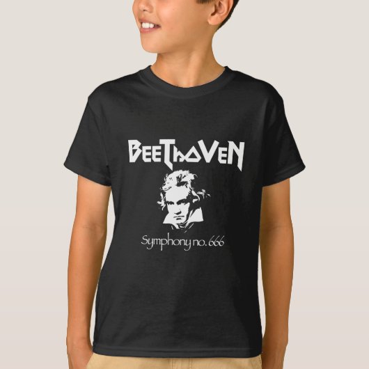 Beethoven Black Metal T-Shirt (Voorkant)