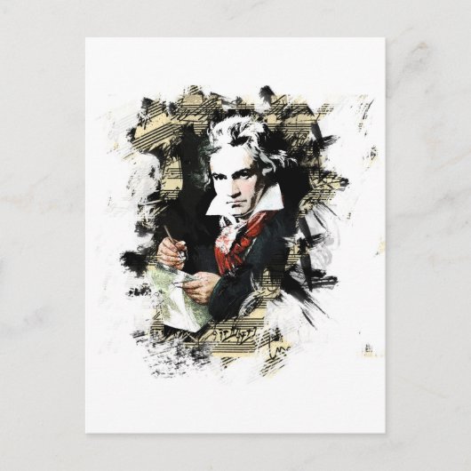 Beethoven Briefkaart (Voorkant)