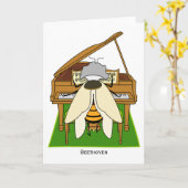 Beethoven - Carte de voeux (Fleur jaune)
