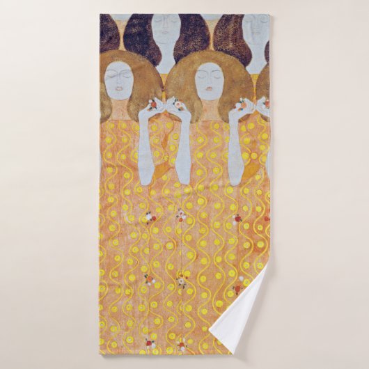 Beethoven Frieze (détail), Gustav Klimt (Serviette de bain)