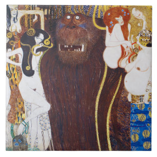 Beethoven Frieze (detail), Gustav Klimt Tegeltje