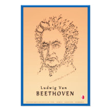 Beethoven gezicht de muziek
