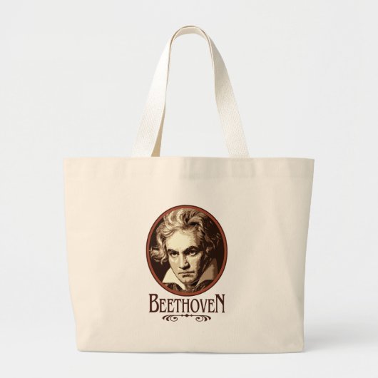 Beethoven Grote Tote Bag (Voorkant)