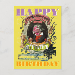Beethoven Happy Birthday Briefkaart