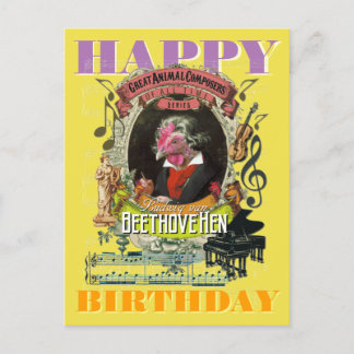 Beethoven Happy Birthday Briefkaart