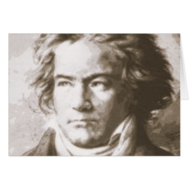 Beethoven in Sepia (Voorkant Horizontaal)