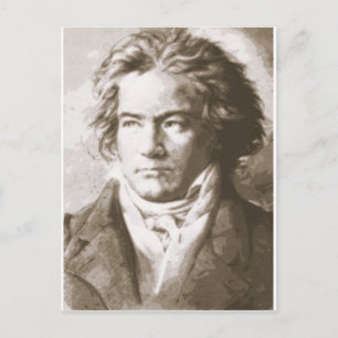 Beethoven in Sepia Briefkaart