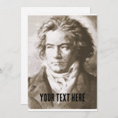 Beethoven in Sepia Kaart (Voorkant / Achterkant)