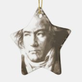 Beethoven in sepia keramisch ornament (Links)