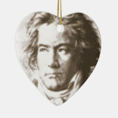 Beethoven in Sepia Keramisch Ornament (Rechts)