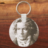 Beethoven in Sepia Sleutelhanger (Voorkant)
