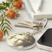 Beethoven in Sepia Sleutelhanger (Voorkant Rechts)