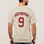 Beethoven Jersey T-shirt (Achterkant)