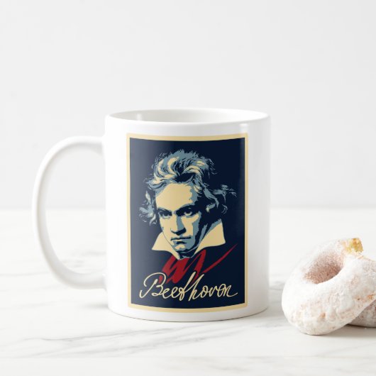 Beethoven Koffiemok (Met donut)