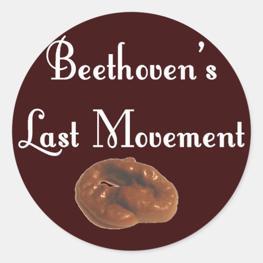 Beethoven Last Movement Ronde Sticker (Voorkant)