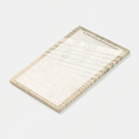 Beethoven Music Manuscript Medley Custom Name Post-it® Notes (Schuin)