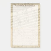 Beethoven Music Manuscript Medley Custom Name Post-it® Notes (Voorkant)