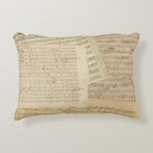 Beethoven Music Manuscript Medley Decoratief Kussen