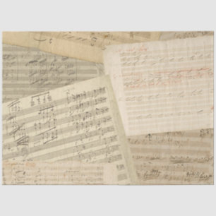Beethoven Music Manuscript Medley Tissuepapier