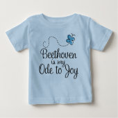 Beethoven Music Quote Baby T-shirt (Voorkant)