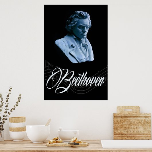 Beethoven par Moonlight 36 x 24 Poster (Cuisine)