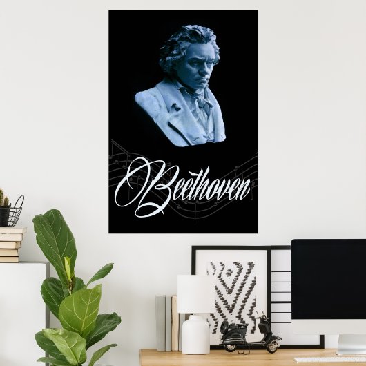Beethoven par Moonlight 36 x 24 Poster (Bureau à domicile)