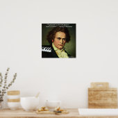 Beethoven & Poet Est Une Affiche De Citation De Bi (Cuisine)