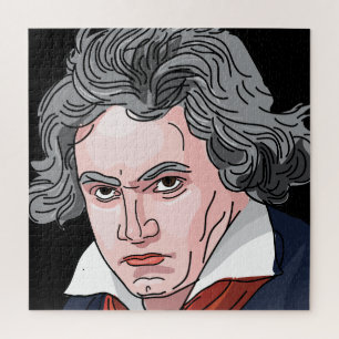Beethoven Portrait Illustratie Legpuzzel