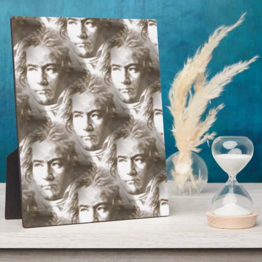 Beethoven Portrait Pattern Fotoplaat (Zijkant)
