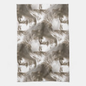 Beethoven Portrait Pattern Theedoek (Verticaal)