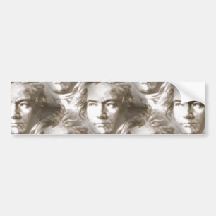 Beethoven Portretpatroon Bumpersticker