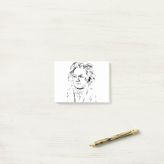 Beethoven Post-it® Notes (Op bureau)