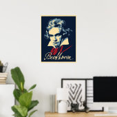 Beethoven Poster (Thuiskantoor)