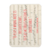 Beethoven Quote Magnet Magneet (Verticaal)