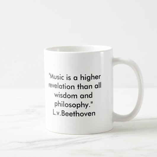 Beethoven Quote Mok (Rechts)