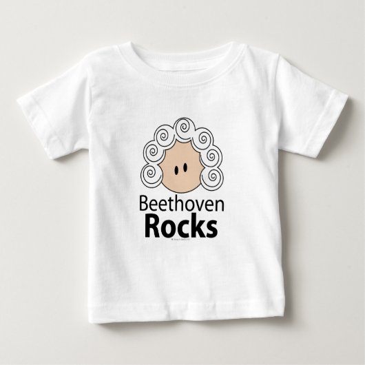 Beethoven Rocks T shirt (Voorkant)