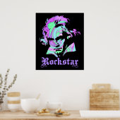 Beethoven Rockstar Poster (Keuken)