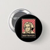 Beethoven Ronde Button 5,7 Cm (Voorkant /achterkant)