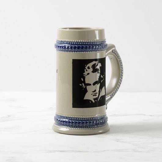 Beethoven Stein Bierpul (Voorkant rechts)