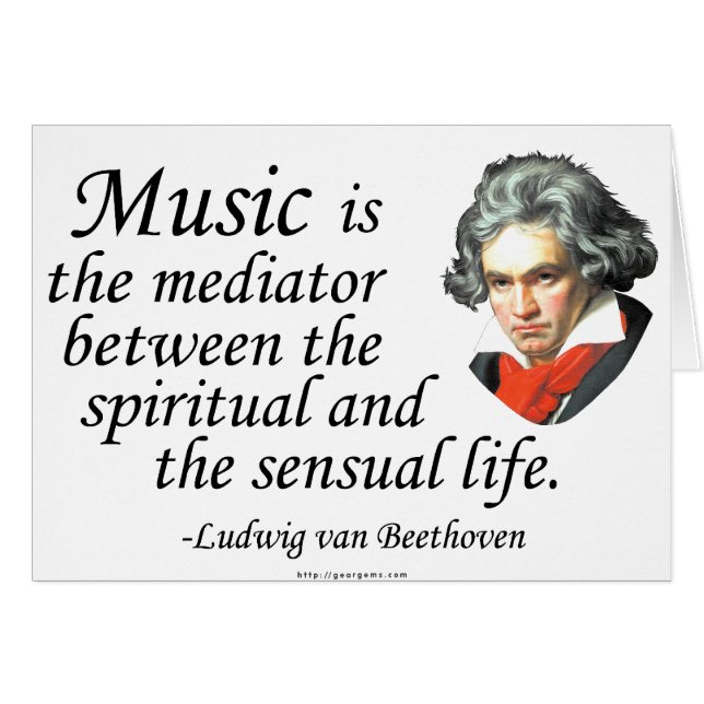 Beethoven sur la musique (Devant horizontal)