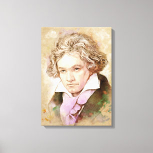 Beethoven sur la toile - style d'aquarelle